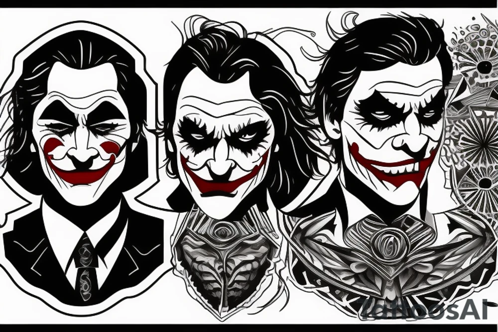 Joker by Joaquin Phoenix tattoo idea