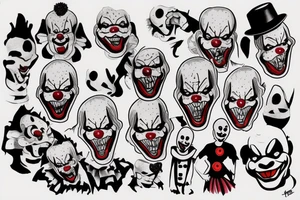 pennywise clown tattoo idea