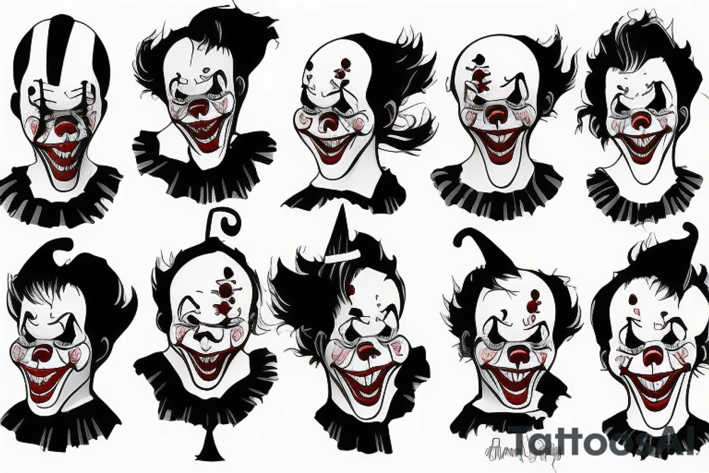 pennywise clown tattoo idea