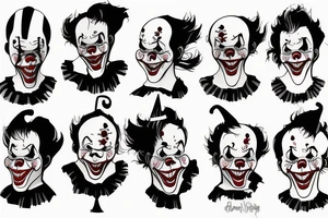 pennywise clown tattoo idea