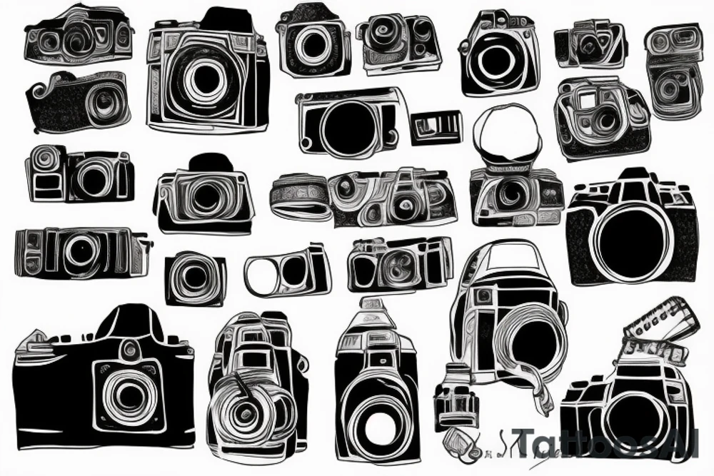 Camera tattoo idea
