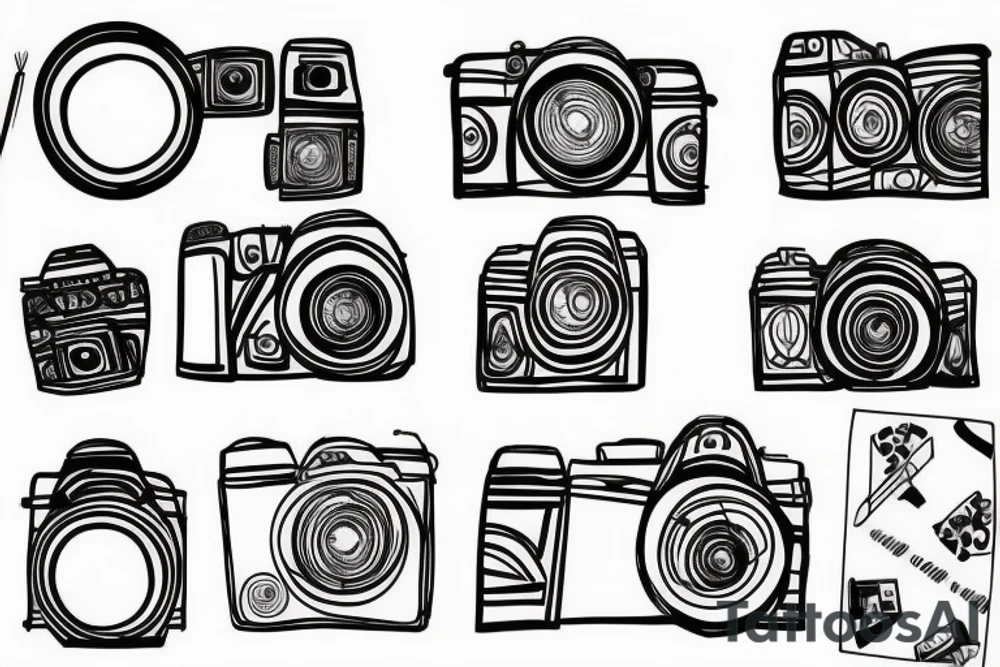 Camera tattoo idea
