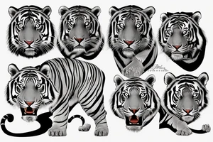 unhinged royal bengal tiger tattoo idea