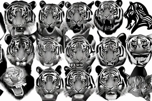 unhinged royal bengal tiger tattoo idea