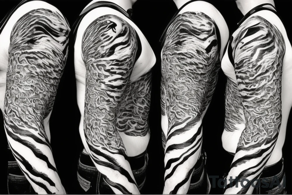 unhinged royal bengal tiger tattoo idea