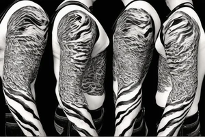 unhinged royal bengal tiger tattoo idea