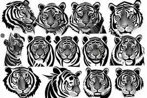 unhinged royal bengal tiger tattoo idea