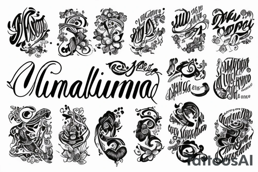 UMAIMA tattoo idea