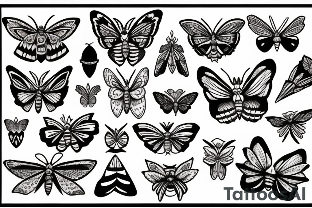 moth tattoo idea