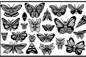 moth tattoo idea
