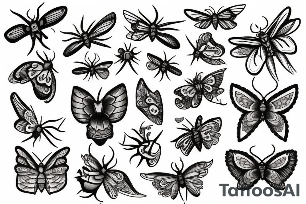 moth tattoo idea