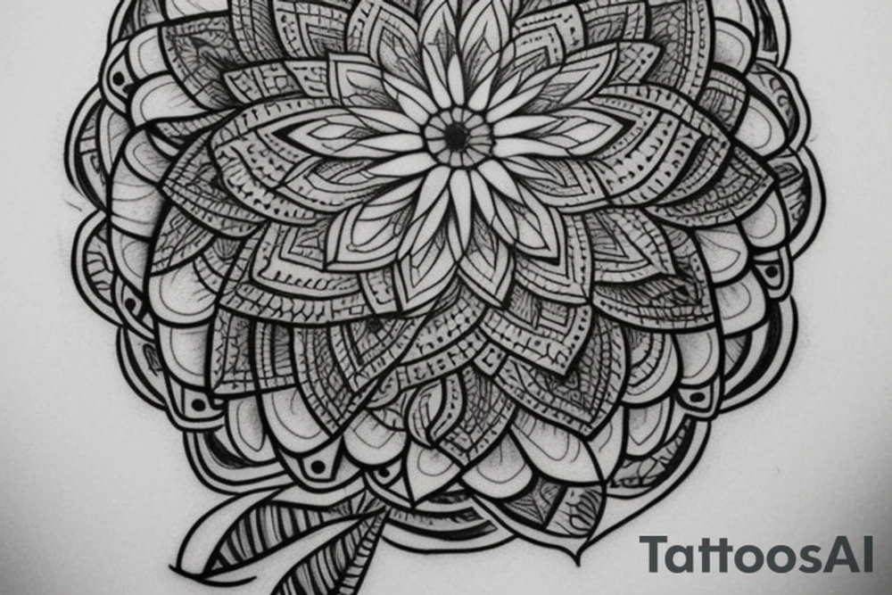 I want to have a leg sleeve which combines my love to nature and freedom combined with nice mandalas to fill the gaps tattoo idea