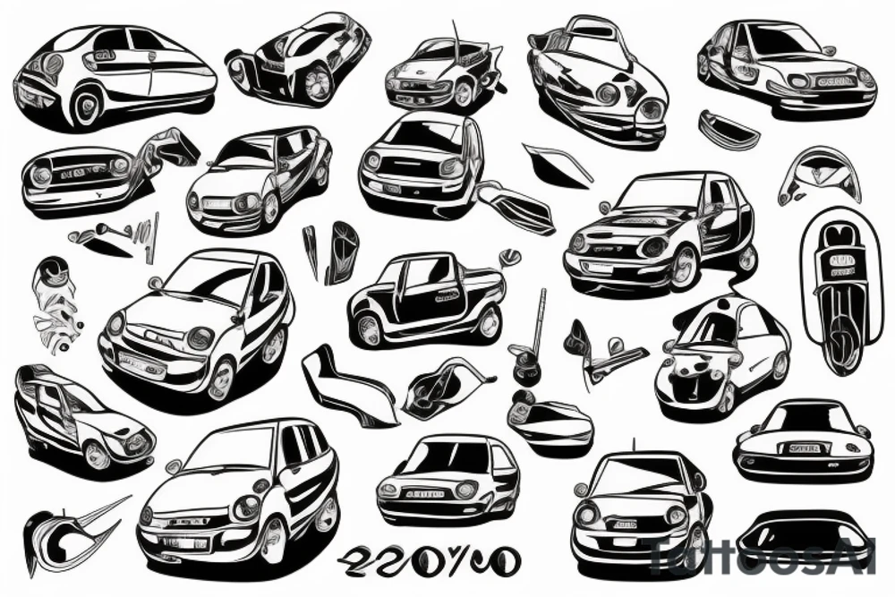 Suzuki Alto 2003 tattoo idea