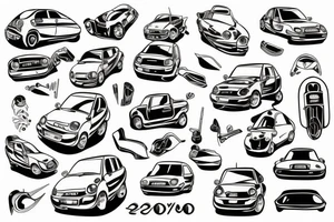 Suzuki Alto 2003 tattoo idea