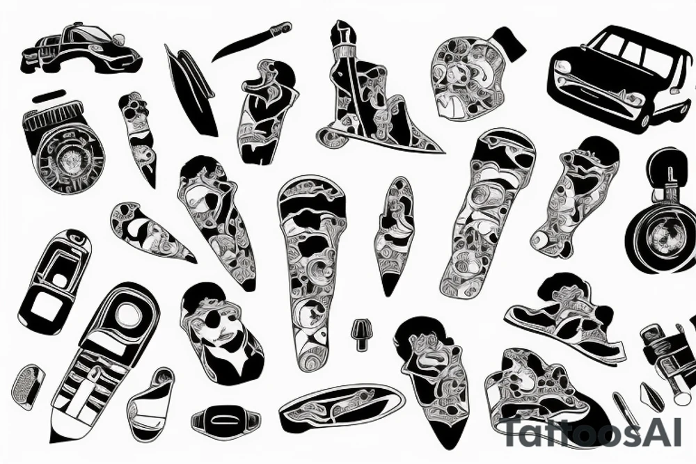 Suzuki Alto 2003 tattoo idea