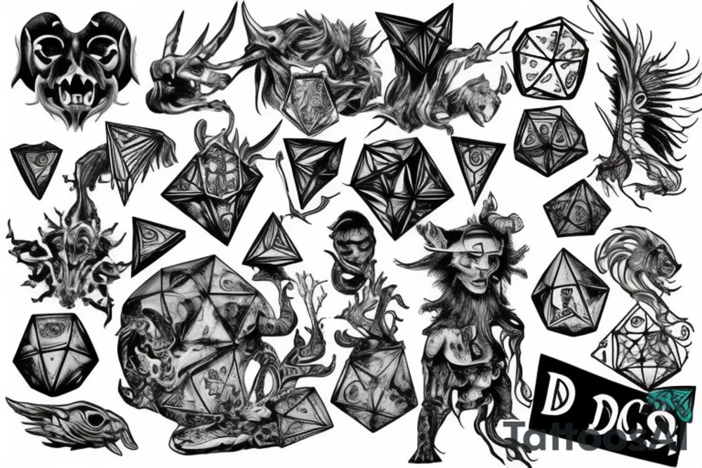 nerd d&d tattoo idea