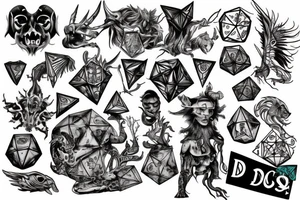 nerd d&d tattoo idea