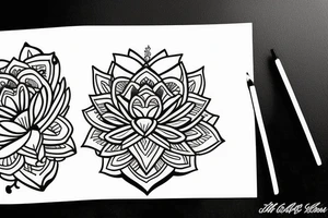 lotus flower tattoo idea