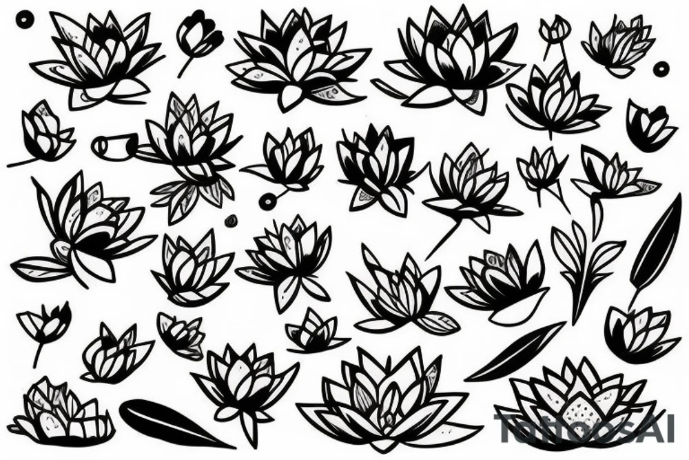lotus flower tattoo idea