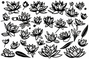 lotus flower tattoo idea