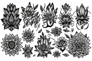 lotus flower tattoo idea