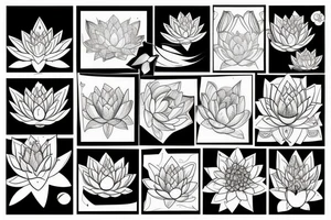 lotus flower tattoo idea
