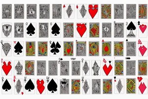 Queen of spades and king of hearts cards tattoo idea