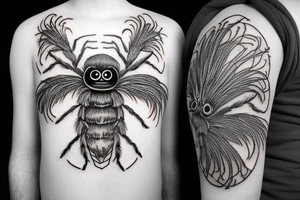 Jumping spider tattoo idea