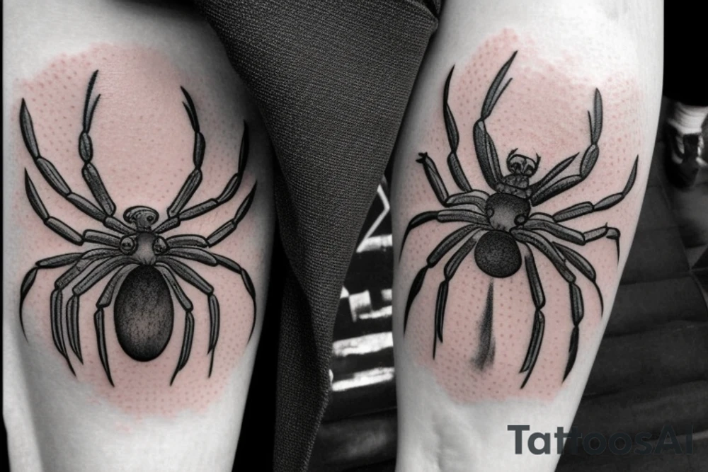 Jumping spider tattoo idea