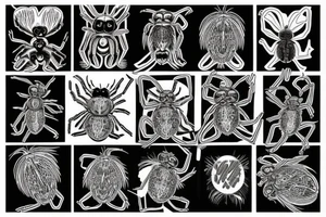 Jumping spider tattoo idea