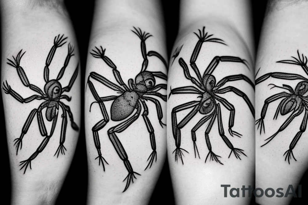 Jumping spider tattoo idea