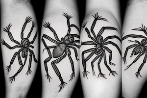 Jumping spider tattoo idea