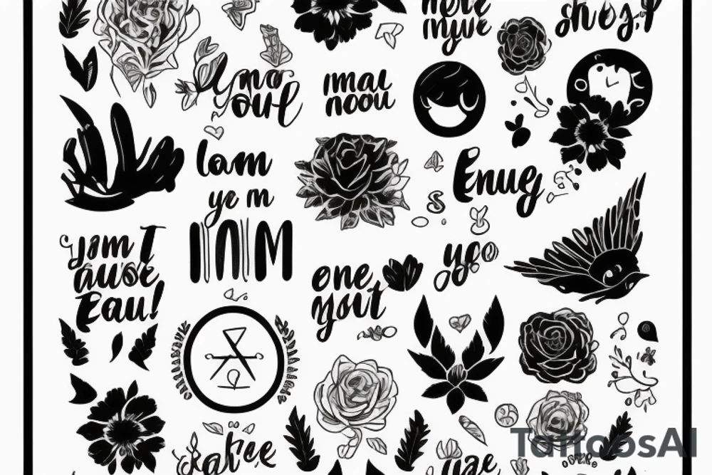 I am enough. As I am. No More, No less tattoo idea