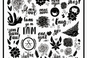 I am enough. As I am. No More, No less tattoo idea