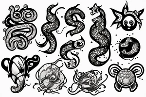 electric sea sheep tattoo idea