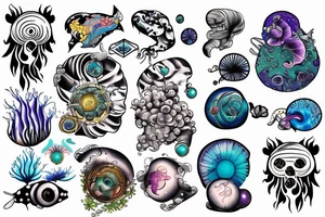 electric sea sheep tattoo idea