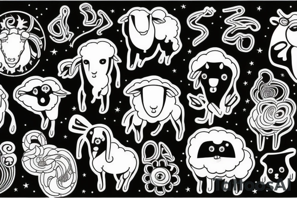 electric sheep tattoo idea