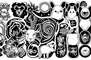 electric sheep tattoo idea