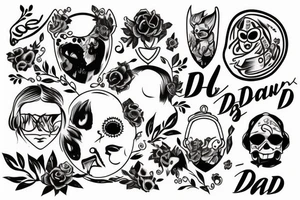 Dad and daugther tattoo idea