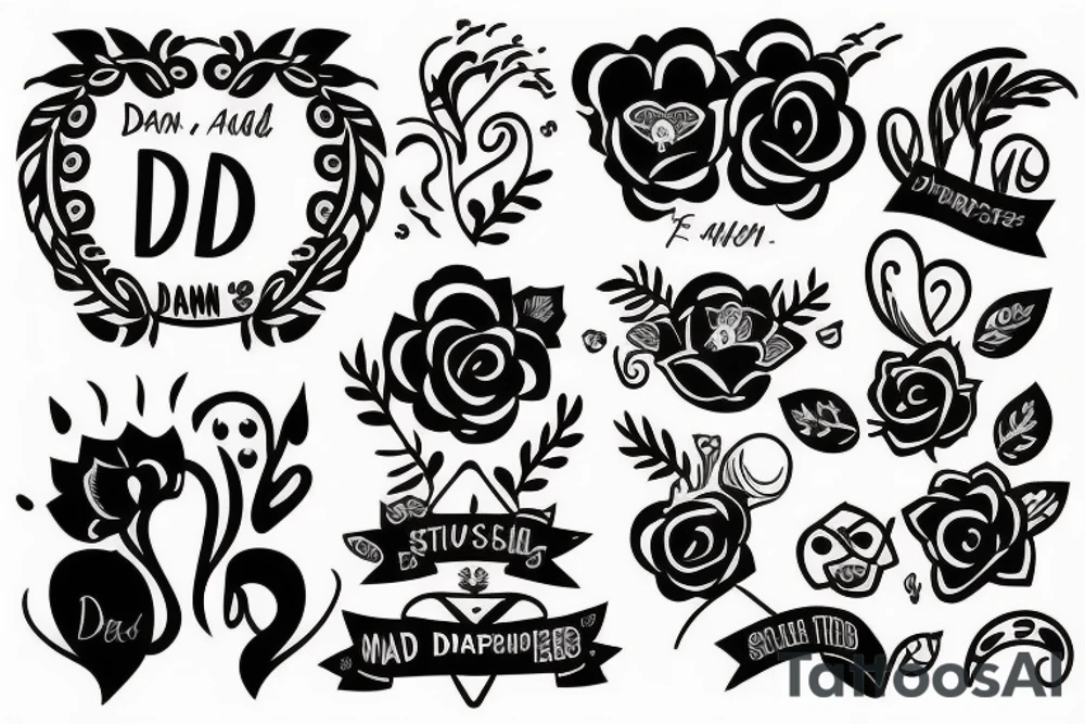 Dad and daugther small tattoo idea