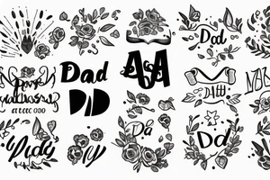 Dad and daugther small tattoo idea