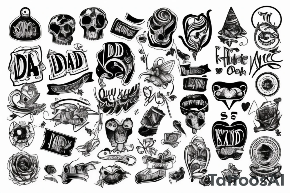 Dad passed away tattoo idea