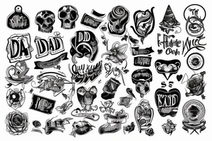 Dad passed away tattoo idea