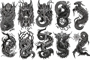 Yggdrasil, Jörmungandr, Fenrir tattoo idea