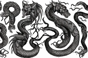 Yggdrasil, Jörmungandr, Fenrir tattoo idea