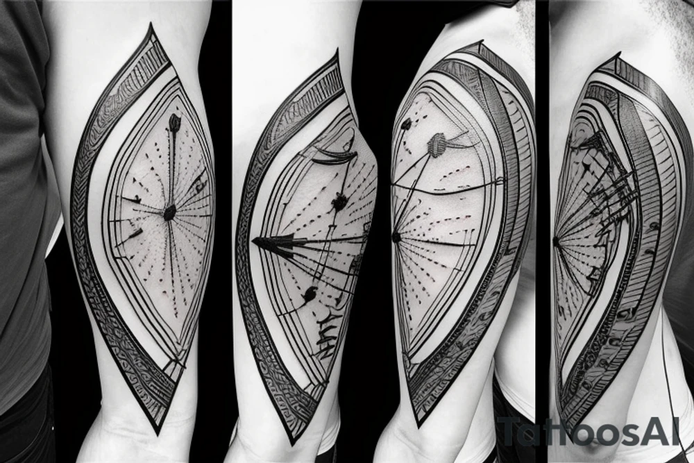 archery arrows tattoo idea