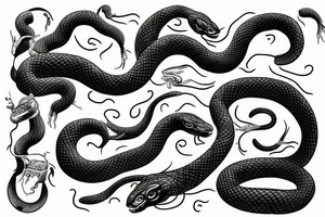 big snake tattoo idea