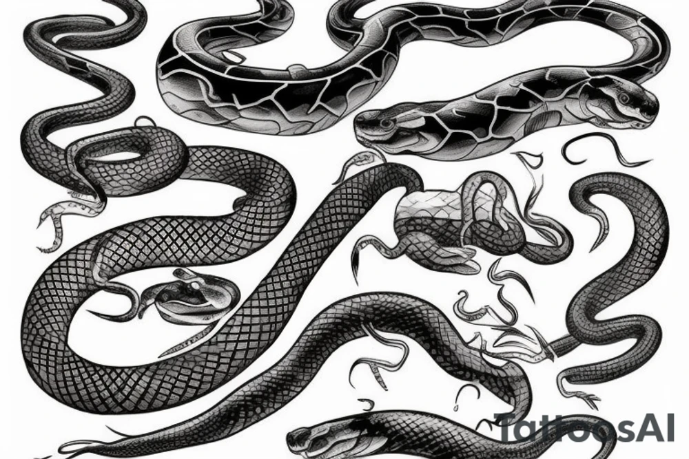 big snake tattoo idea