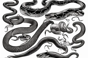 big snake tattoo idea