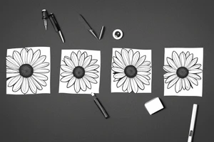 Daisy flower tattoo idea